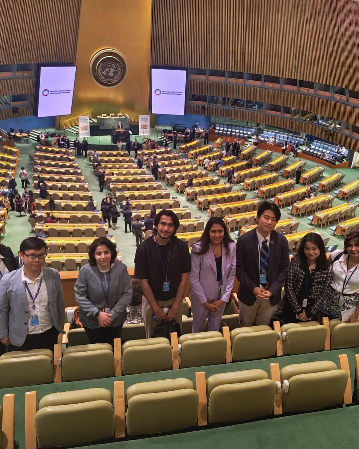 Delegates in the UN General Assembly hall
